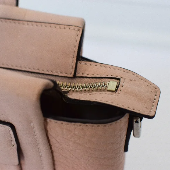 Coach Powder Pink Bleecker Mini Riley Carryall Top Handle Bag Leather 27923 - Picture 16 of 16